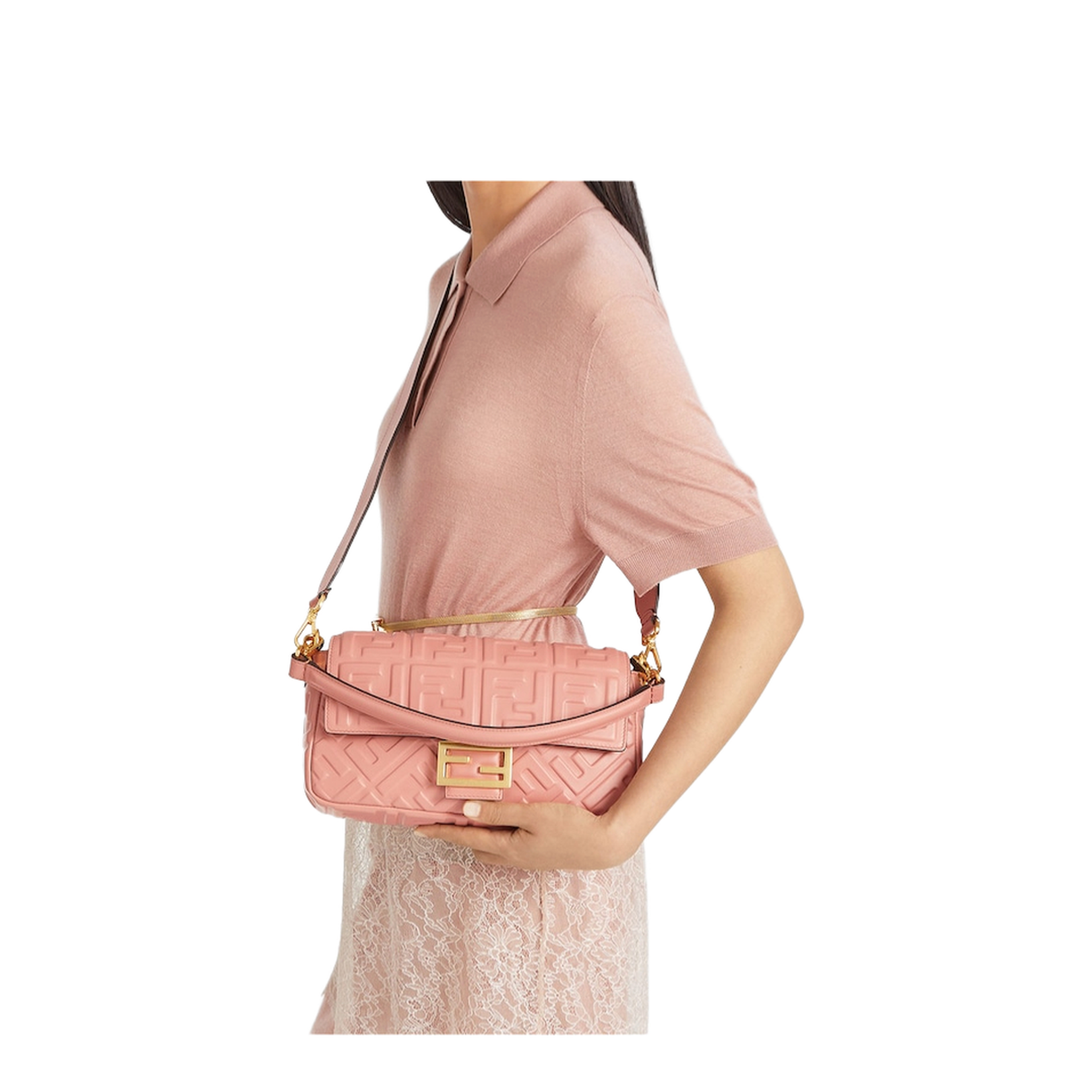 Baguette Leather Pink - Image 4