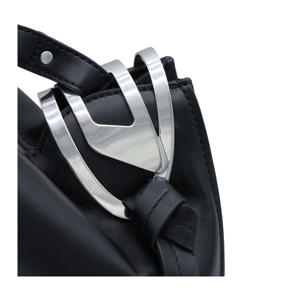 Knot-D Medium Polyurethane Top-Handle Bag - Black - Image 4