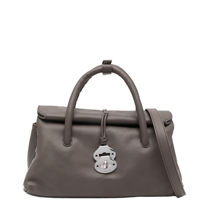 Dotta Centauro Small Leather Handbag - Brown - Image 1