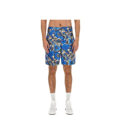 Short All Over Blue Flower - Image 1