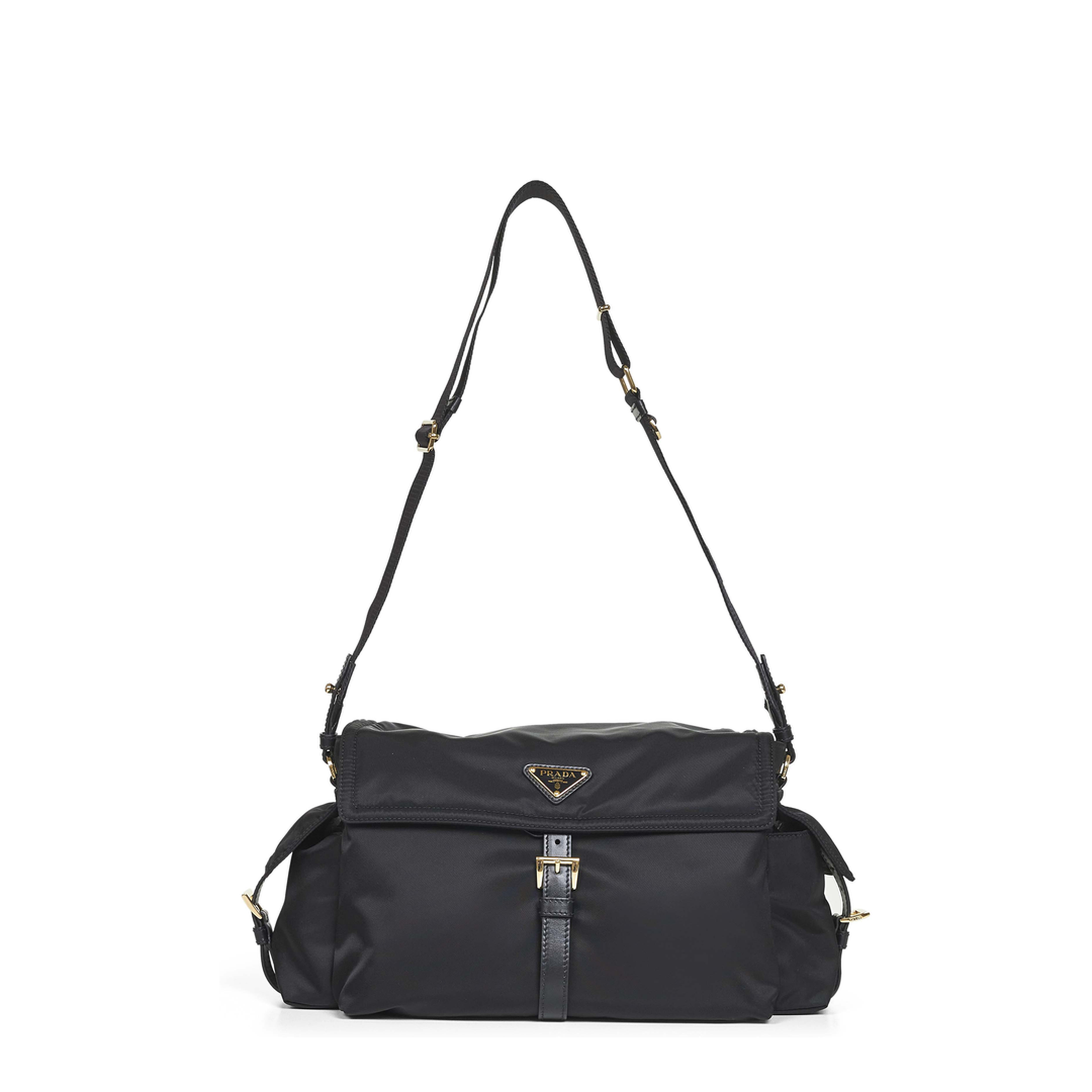 Explore Large Re-Nylon Shoulder Bag - Black - Image 4