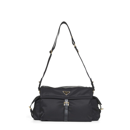 Explore Large Re-Nylon Shoulder Bag - Black - Image 4