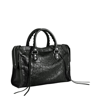 Le City Small Lambskin Top-Handle Bag - Black - Image 3