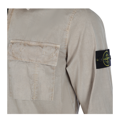 Brushed Organic Cotton Canvas Overshirt - Image 8