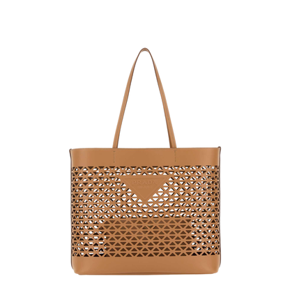 Sand Leather Shopping Bag - Image 3