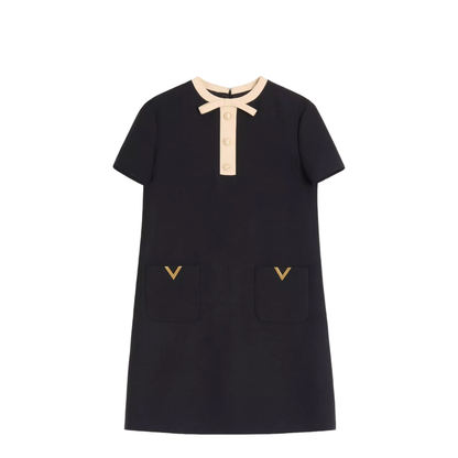 Wool and Silk Mini Dress - Image 1