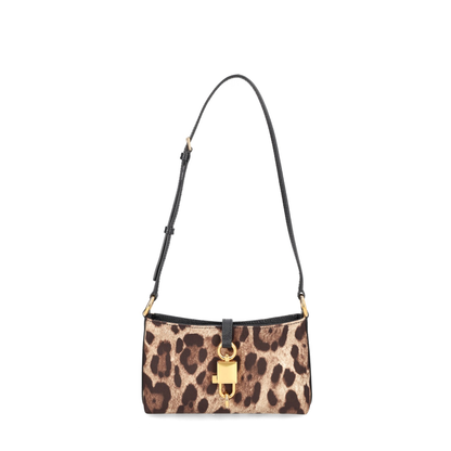 Leopard-print lock shoulder bag - Image 1