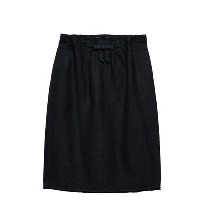 Chevron Wool Midi Skirt - Image 1