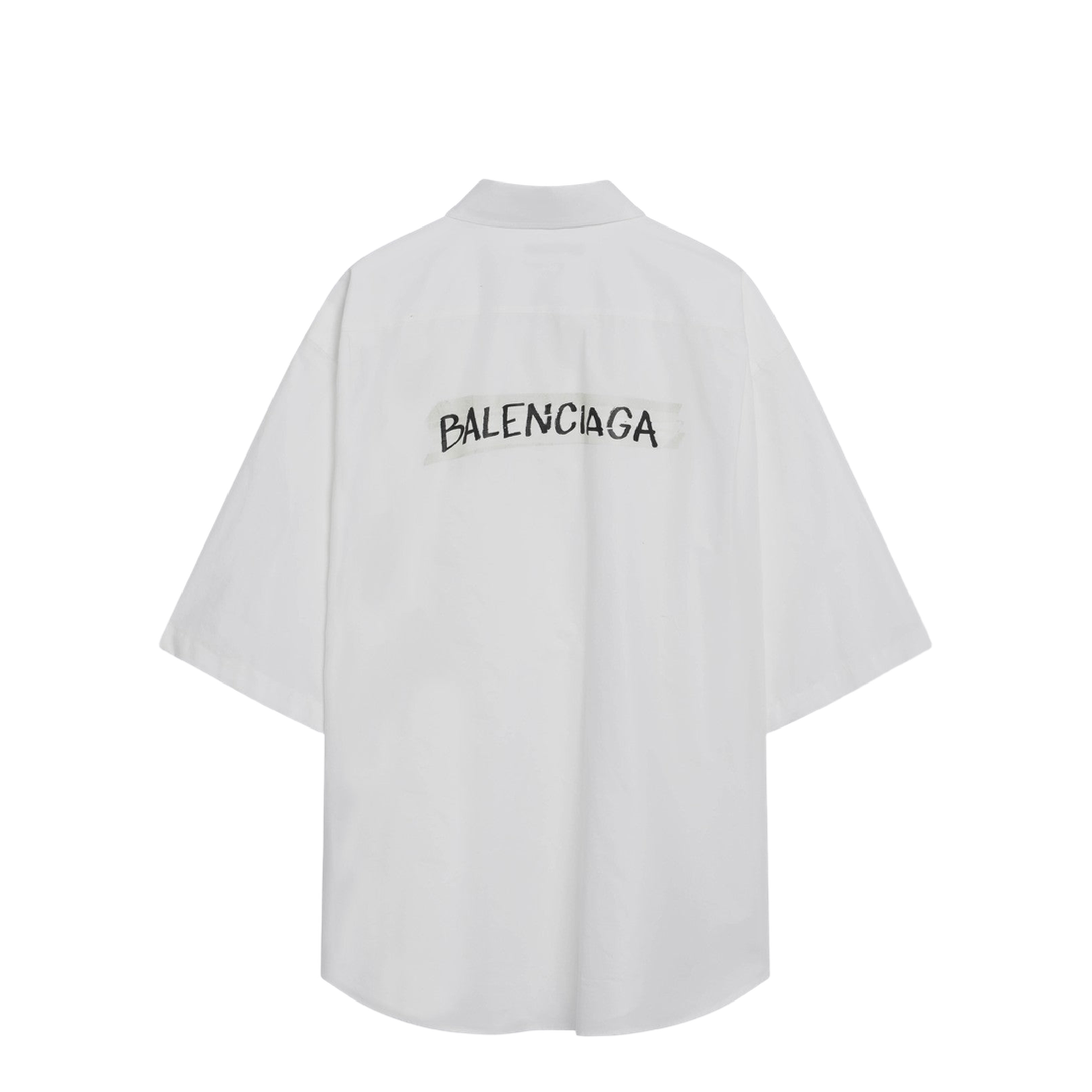 White Poplin Oversize Shirt - Image 2