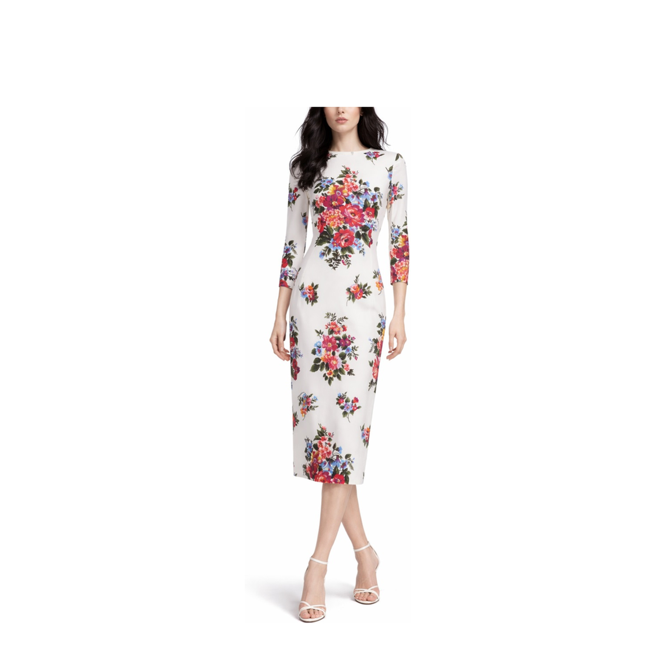 MIDI DRESS WITH FLORAL PRINT - Image 2