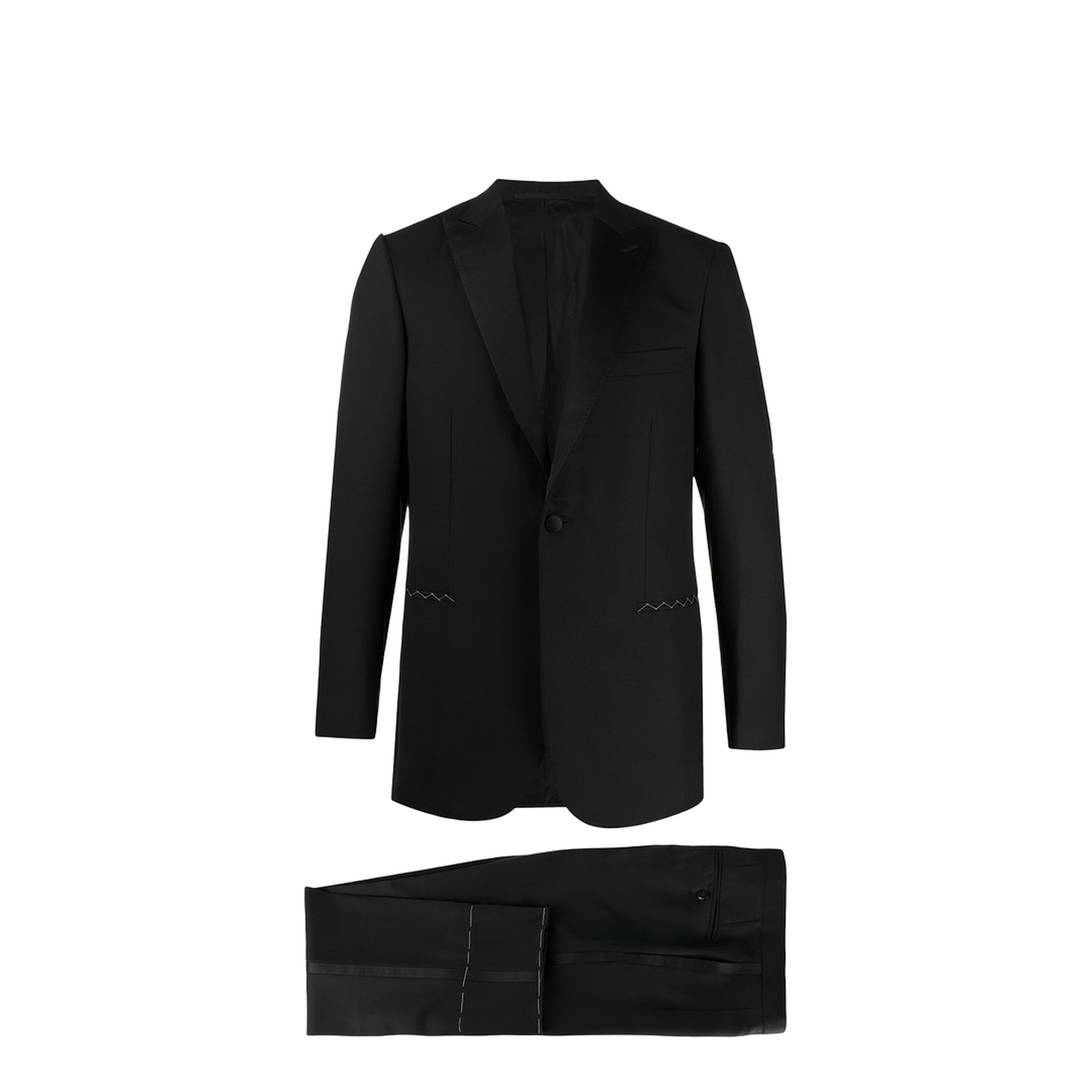Essential Black Super 160'S Wool Policleto Tuxedo - Image 1
