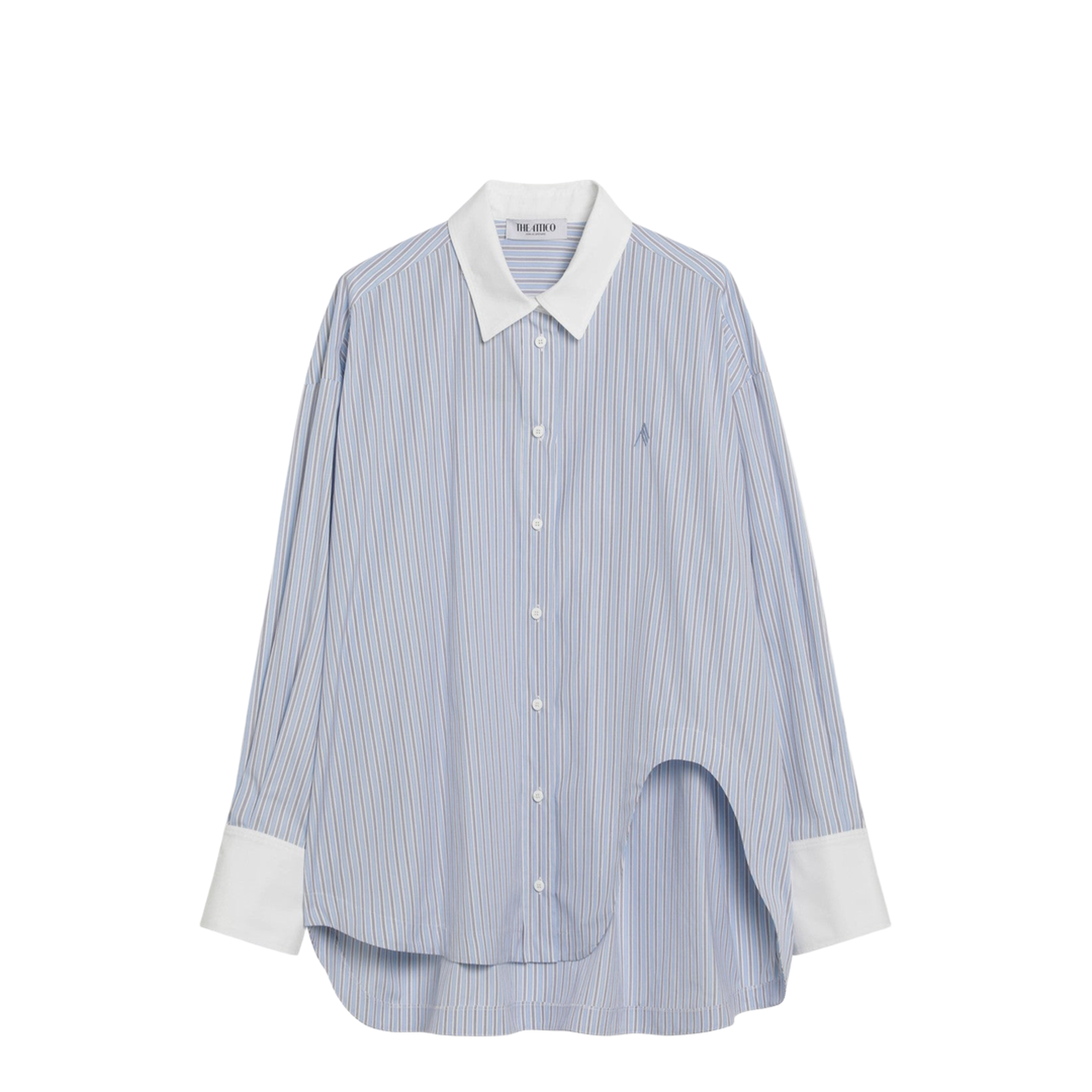 Light Blue/White Striped Shirt - Image 1
