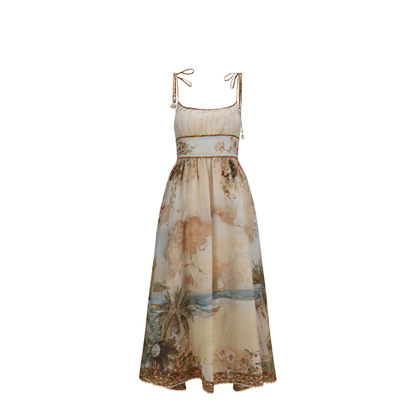 Mahon Linen Corset Dress - Image 1