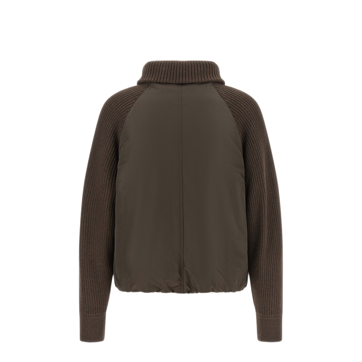 Knit Insert Down Jacket - Image 2