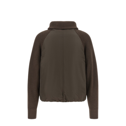 Knit Insert Down Jacket - Image 2