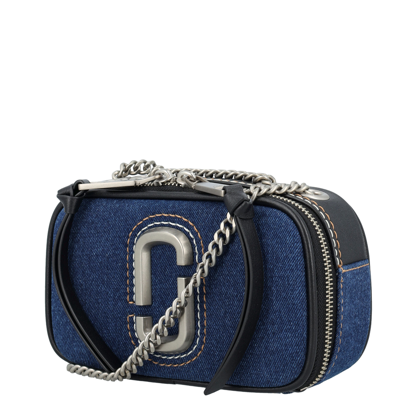 Denim Chain Snapshot Bag - Image 2