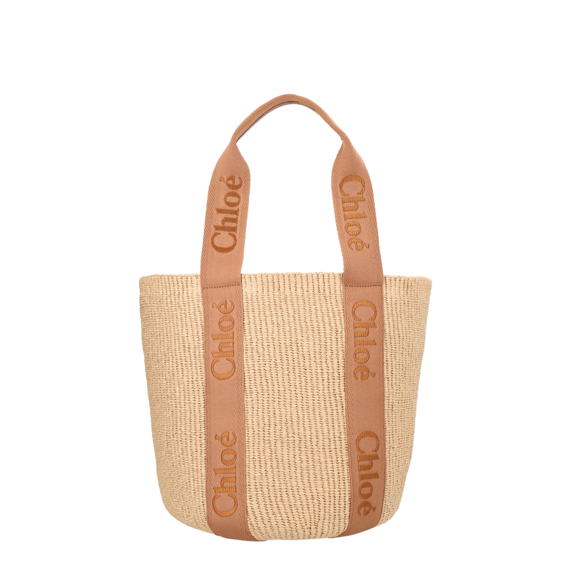 Dusty Tan Woody Large Basket Bag - Image 1
