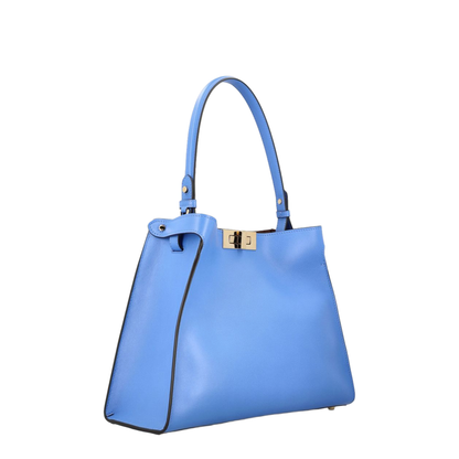 Way Medium Calf Leather Tote - Coastal Sky Blue - Image 4