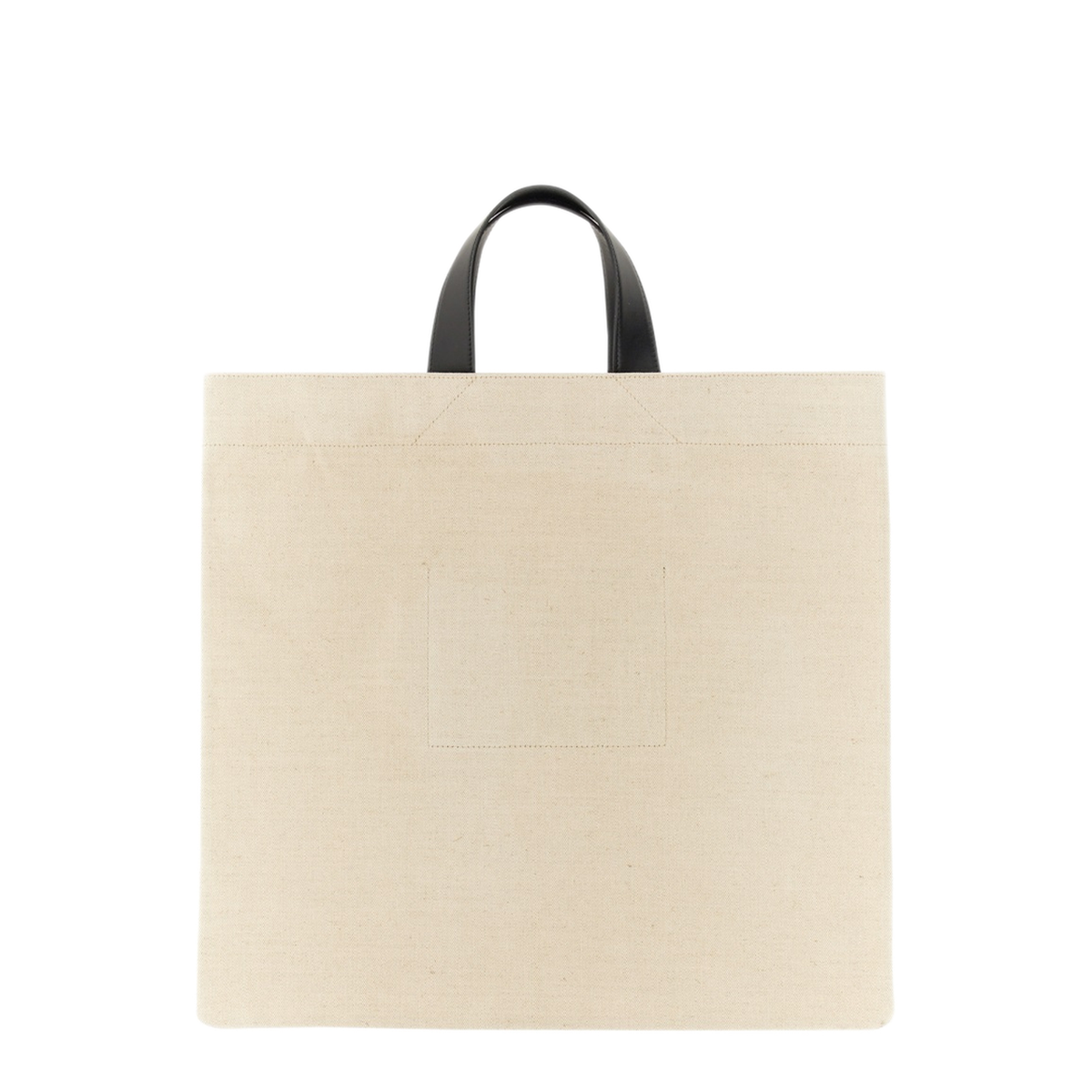 Medium Cotton-Linen Tote Bag - Light Beige - Image 2