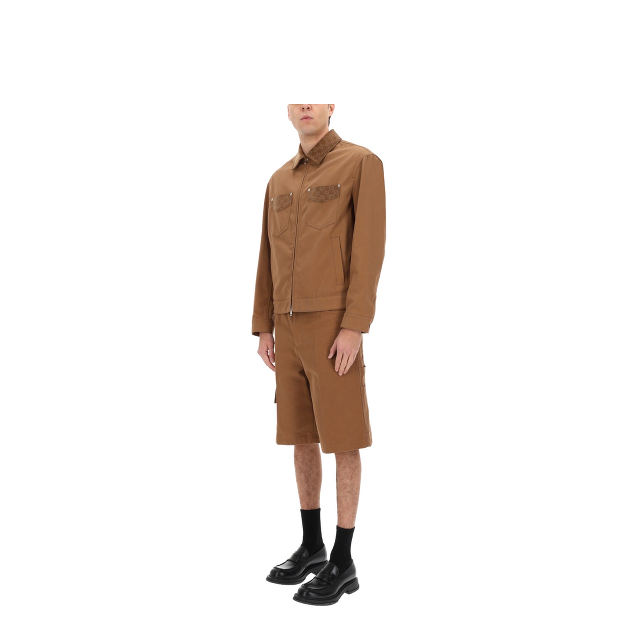 Jacket with Zipper and Collar - Image 2
