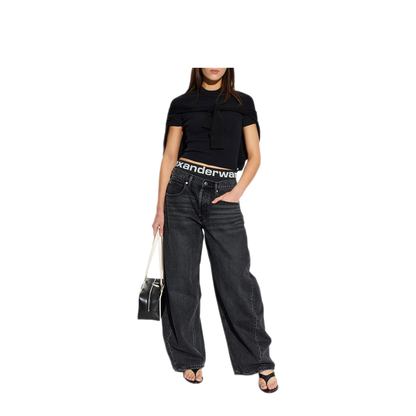 Blow-Up Jeans with Logo Bike Short Waistband - Image 2