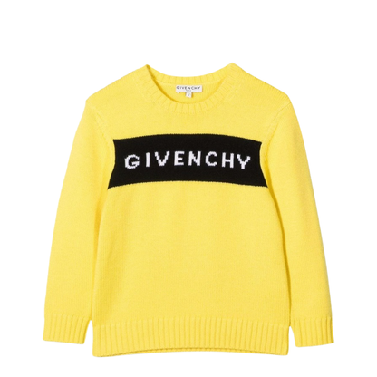 Knitted Jumper Jacquard Logo - Image 1