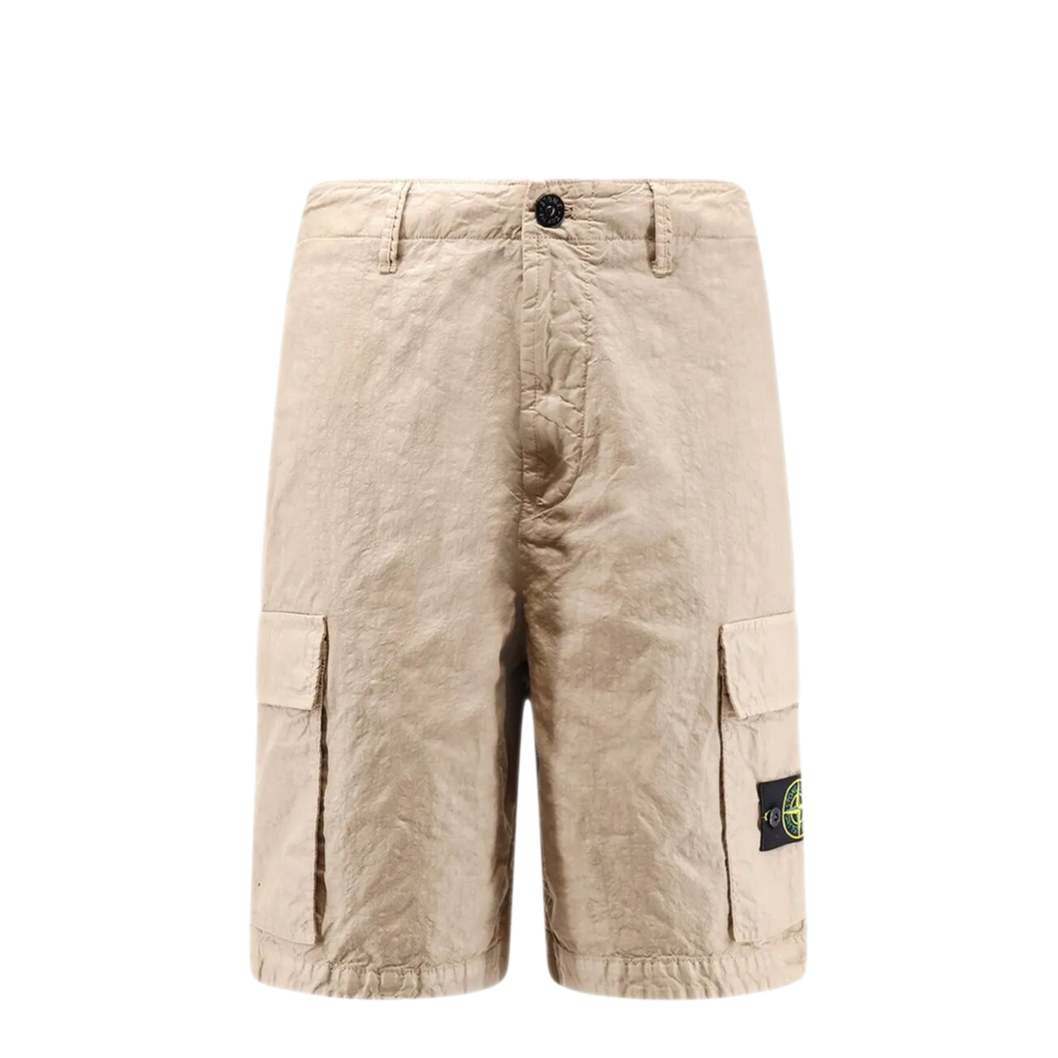 Nylon Panama Loose Fit Cargo Bermudas - Image 6