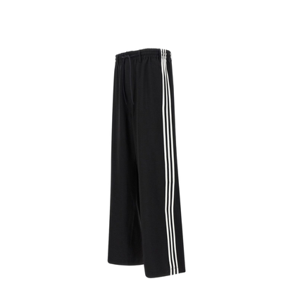 Black Drawstring Fastening Wide Leg Trousers - Image 5