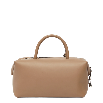 Medium Natural Leather Bowler Bag - Image 3
