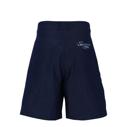 Denim Shorts In Indigo Blue - Image 2