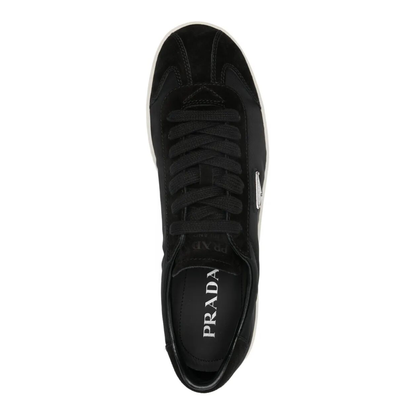 Nylon Sneakers with Suede Inserts - Image 4