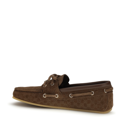 Suede Boat Loafers - Image 3