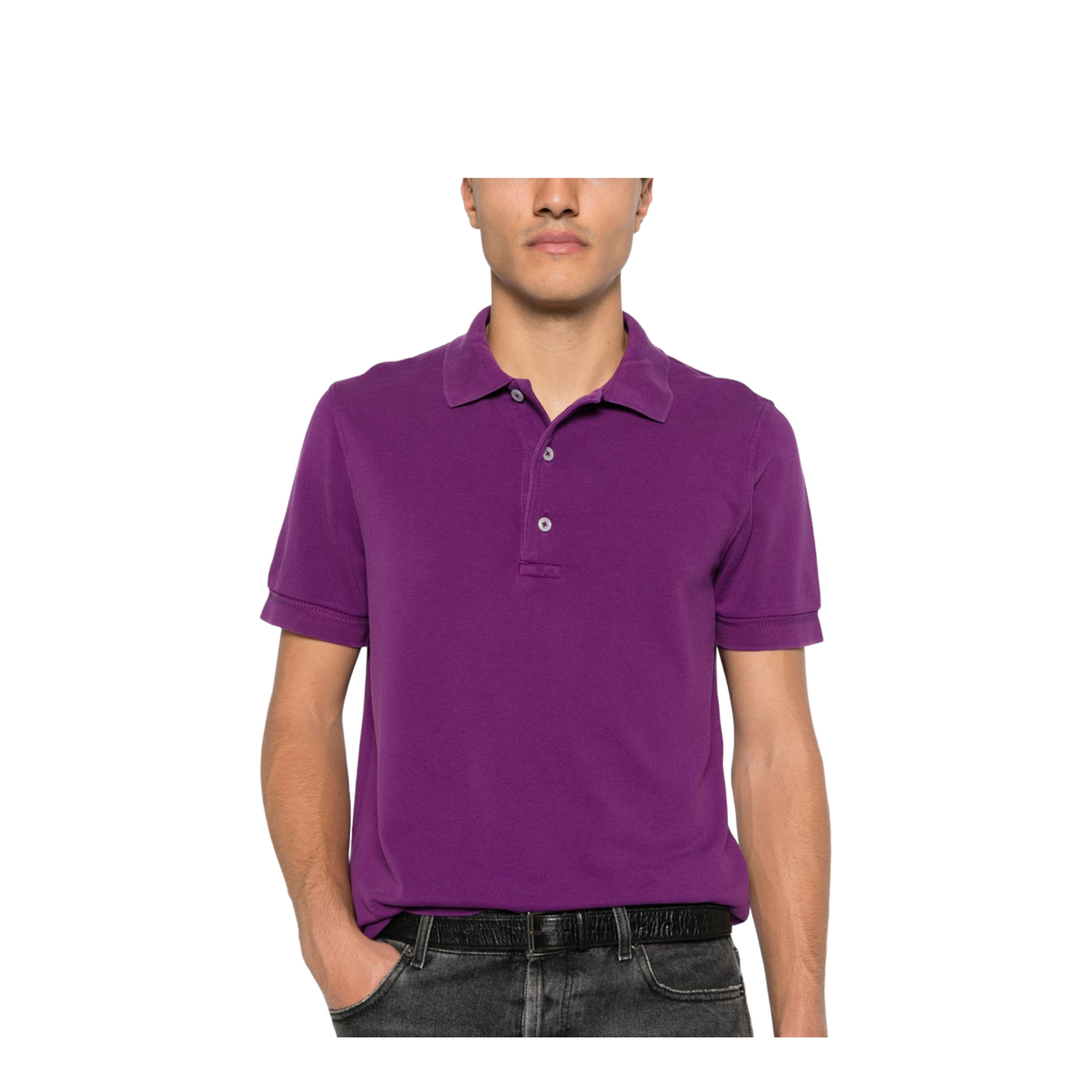 Cotton Blend Polo Shirt - Image 3