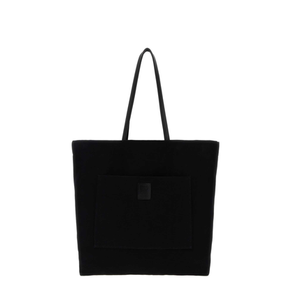 Black Canvas Tori Shopping Bag - Image 1