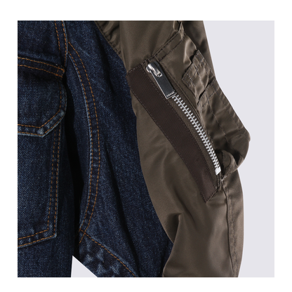 Denim Bomber Jacket - Image 6