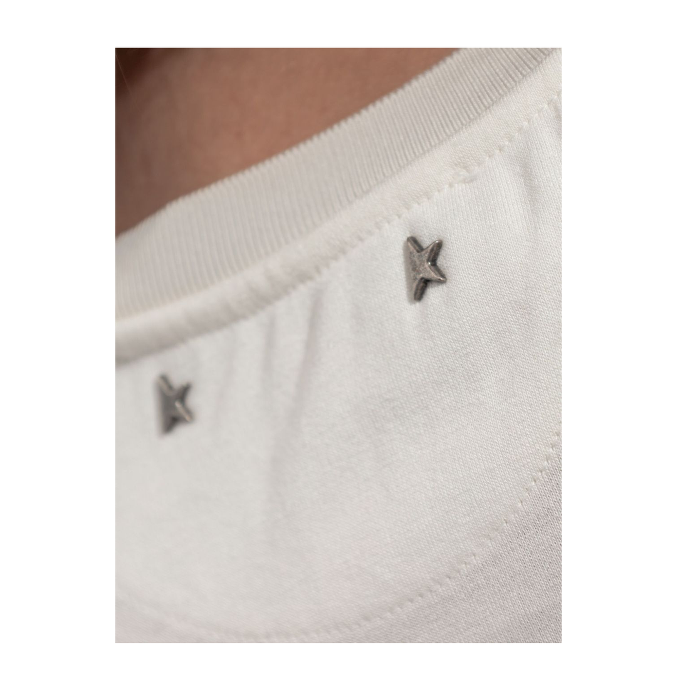 White T-Shirt with Print on the Front - Image 5