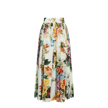 Flower Bouquet Print Skirt - Image 3