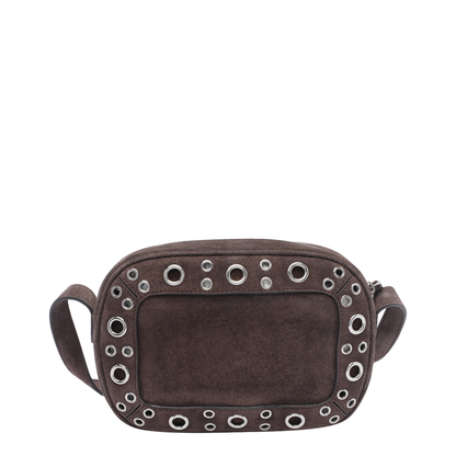 Brown Suede Nellcote Crossbody Bag - Image 3