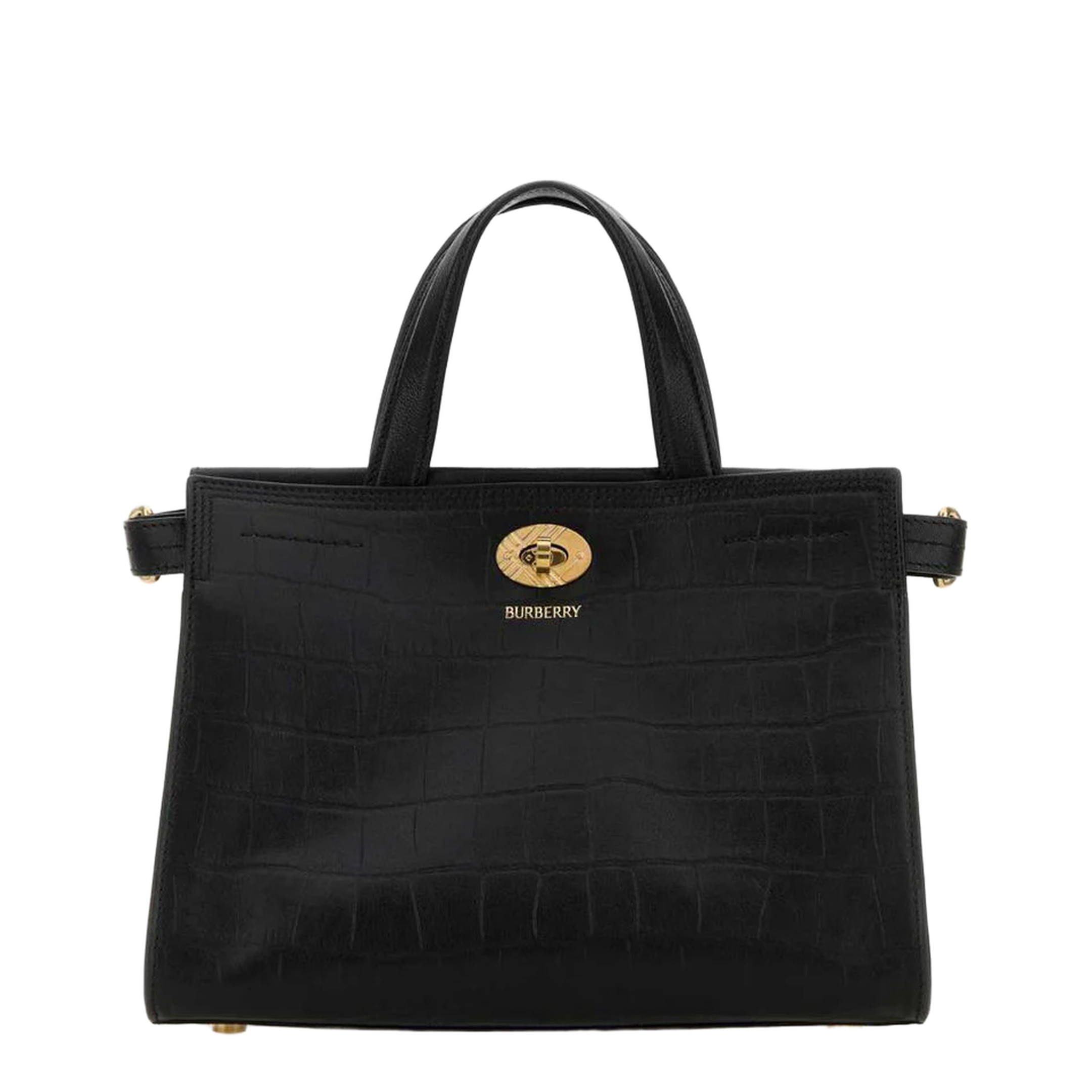 Cotswolds Mini Leather Handbag - Black - Image 1