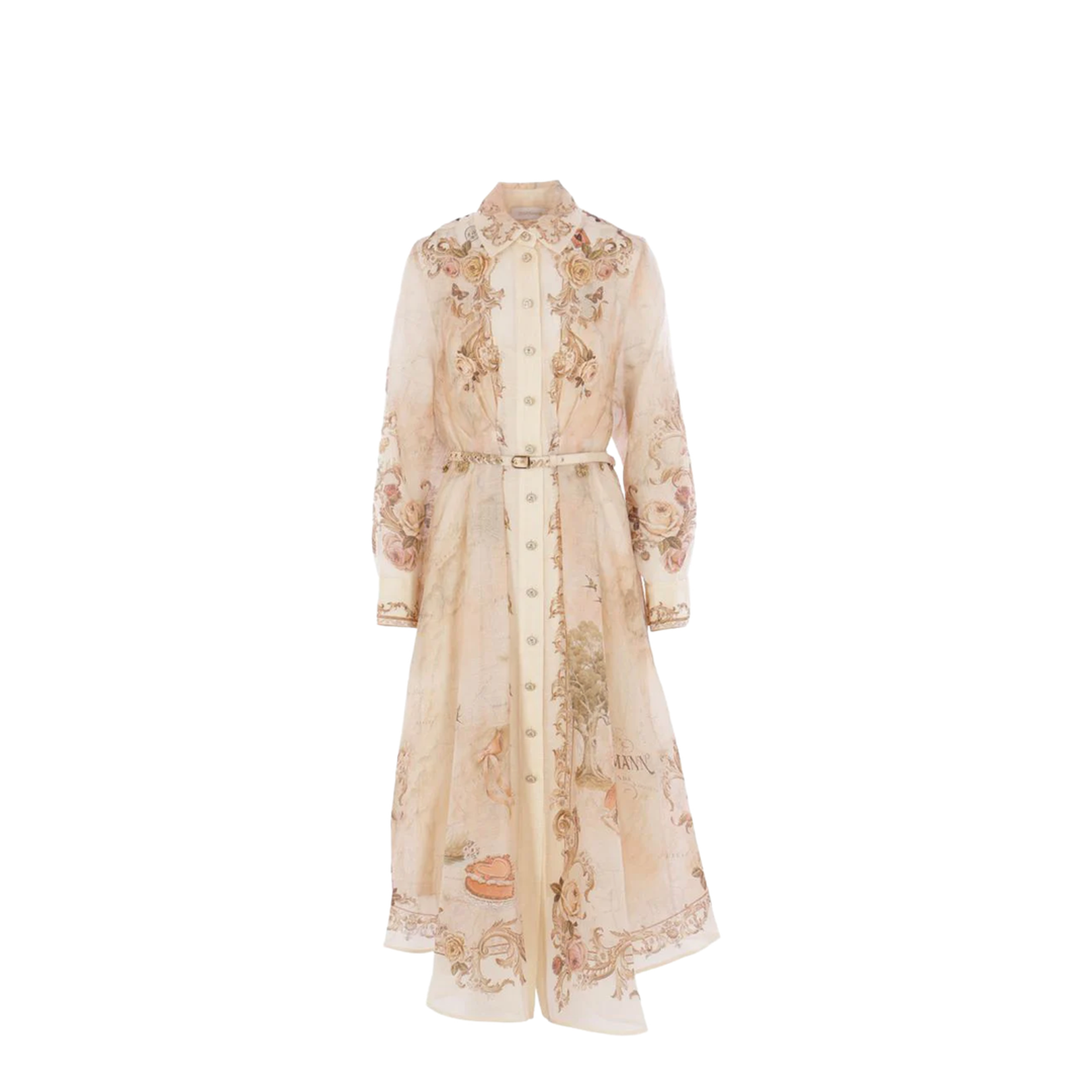 Memento Buttoned Midi Dress - Image 1