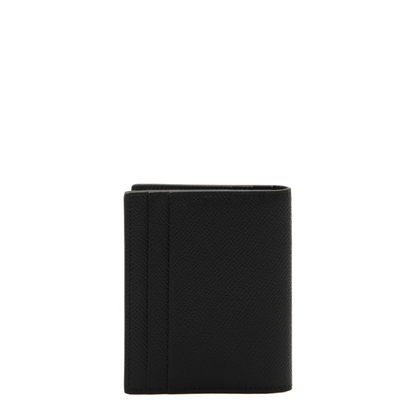 Gancini Credit Card Holder Calfskin Leather - Black - Image 3