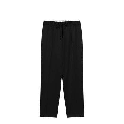 Black Wool-Blend Trousers - Image 1