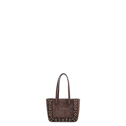 Nellcôte Mini Shopping Bags Suede Dark Brown - Image 2