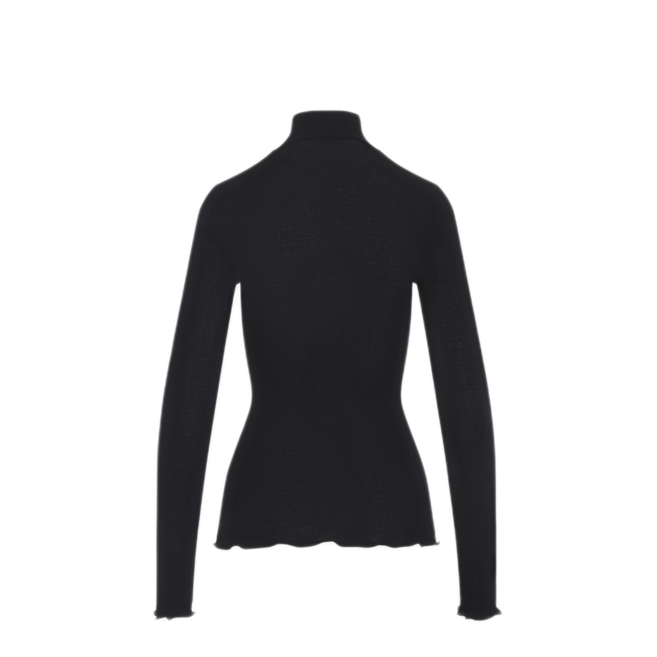 Ribbed Knit Turtleneck Top - Image 4