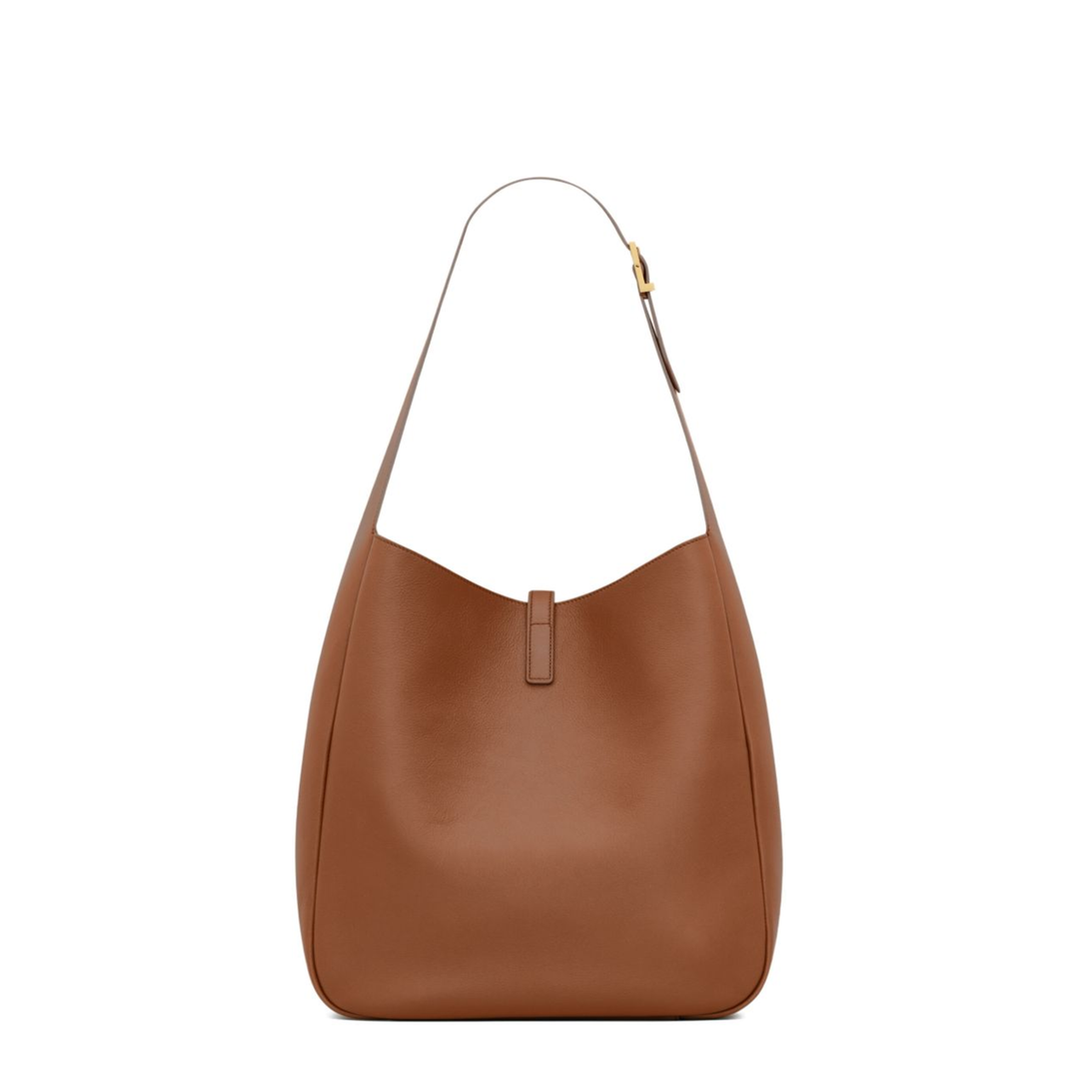 Le 5 à 7 Large Grained Calfskin Shoulder Bag - Fox - Image 4