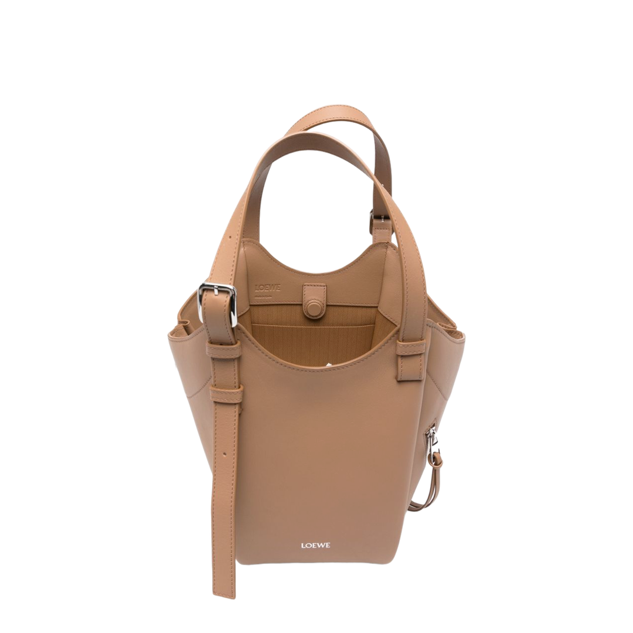 Hammock Flip Calfskin Shoulder Bag - Squirrel - Image 4
