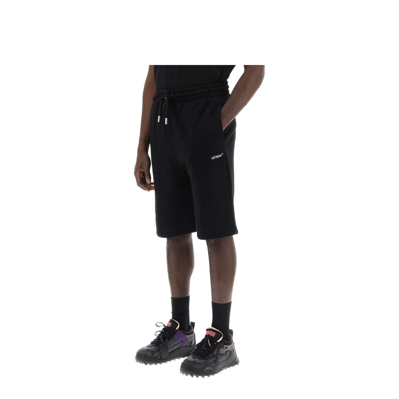 Sporty Bermuda Shorts with Embroidered Arrow - Image 4