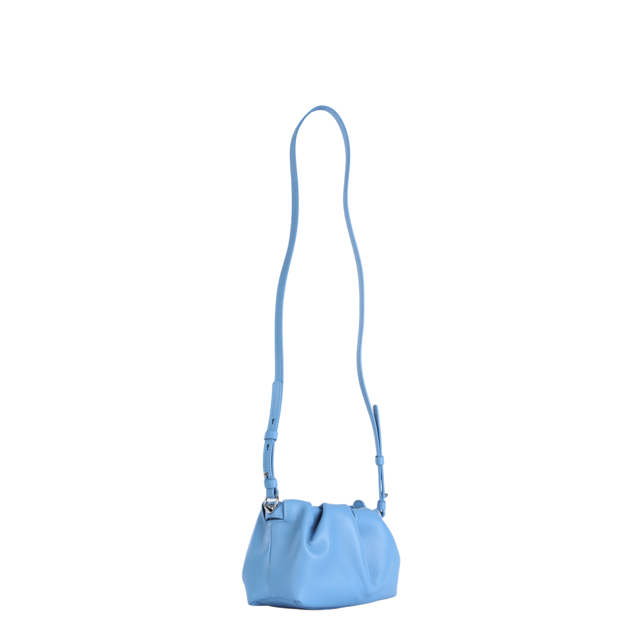 Eva Mini Lamb Nappa Leather Crossbody Bag - Ceruleo - Image 2