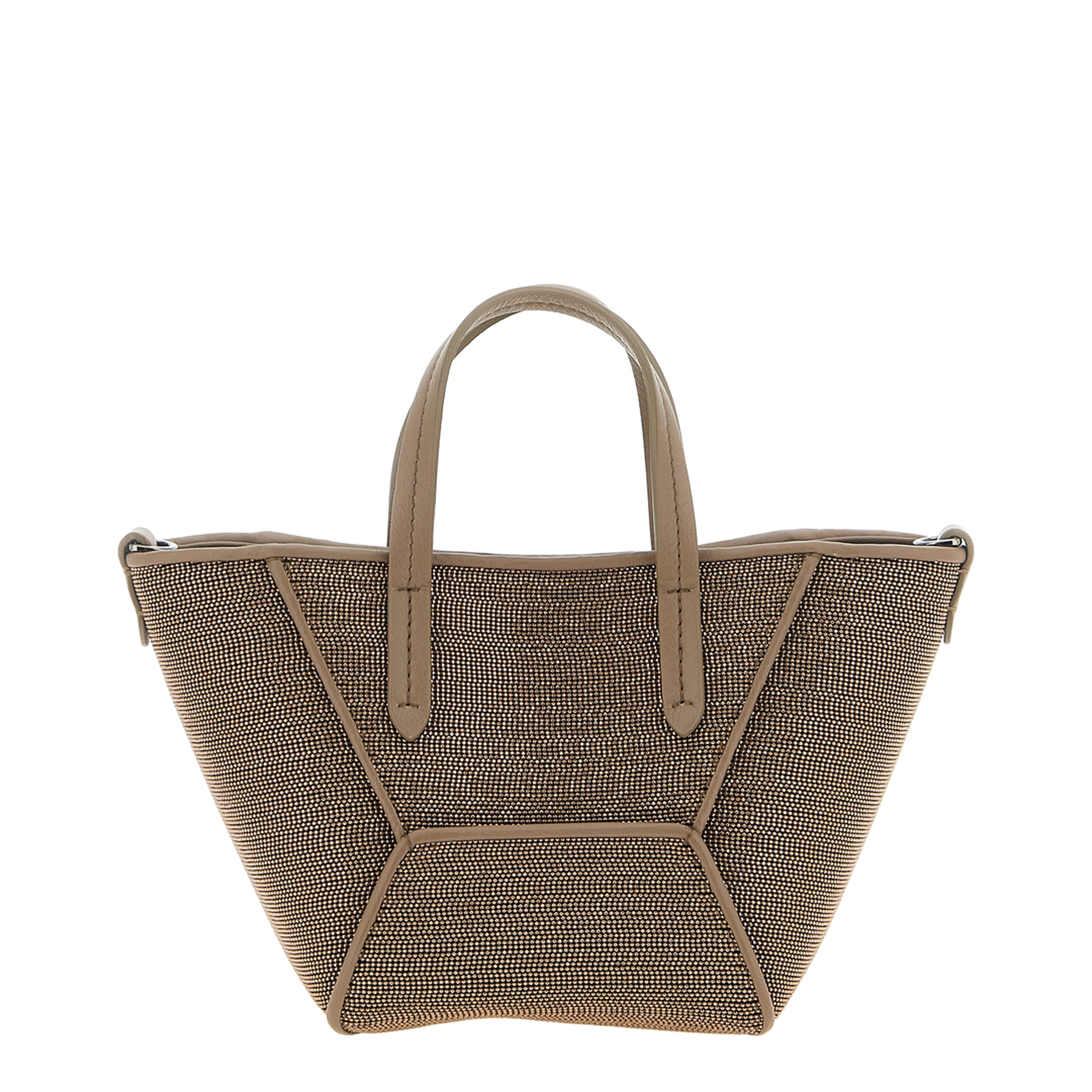 Duo Precious Mini Leather Handbag - Brown - Image 1