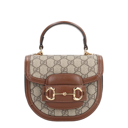 Horsebit 1955 Small Leather Shoulder Bag - Brown - Image 3